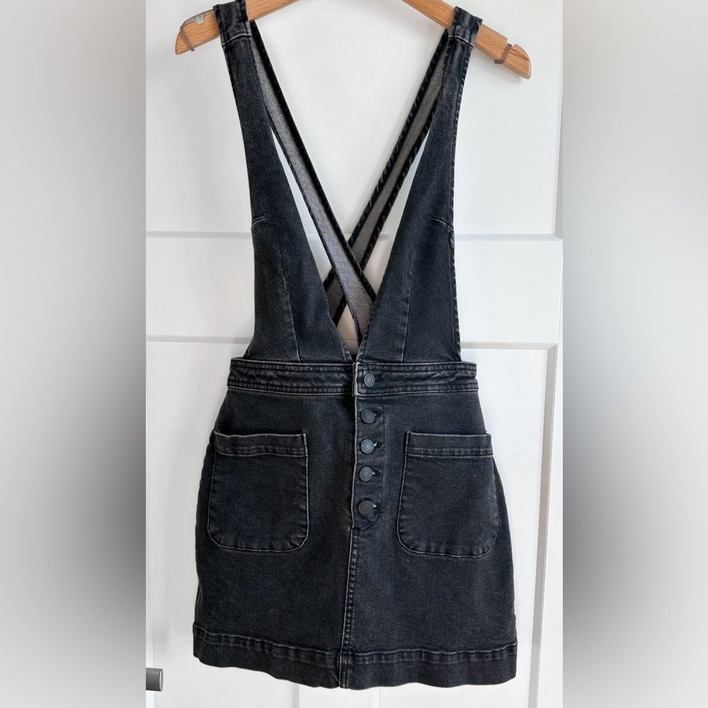 Free People Old School Love Overall Dress Rust Black Size: 2